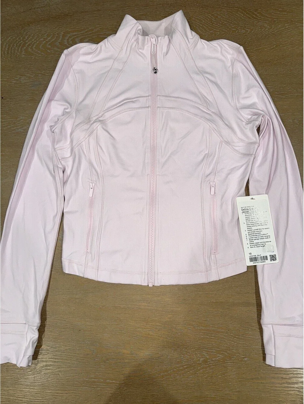 Lululemon Define Cropped Jacket *Nulu Blissful Pink